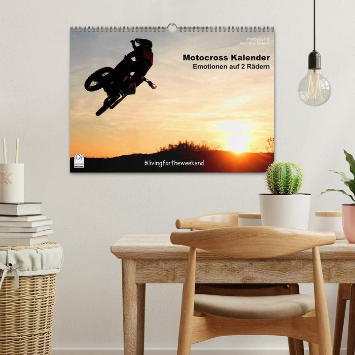 Motocross Kalender - Emotionen auf 2 Rädern (Wandkalender 2026 DIN A3 quer), CALVENDO Monatskalender