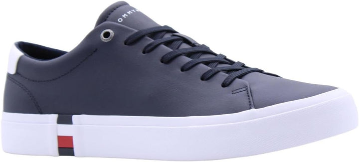 Tommy Hilfiger Herren Corporate Leather Detail Vulc Fm0fm04589 Vulkanisierte Sneaker 41 EU Blau Dese
