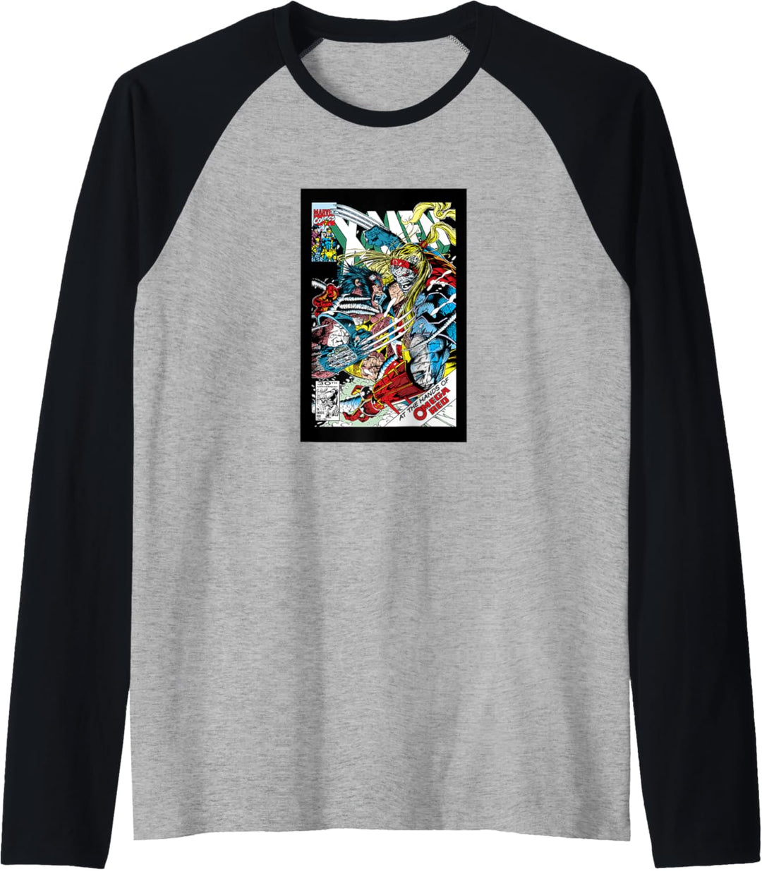 Marvel Omega Red Comic Book Cover Raglan
