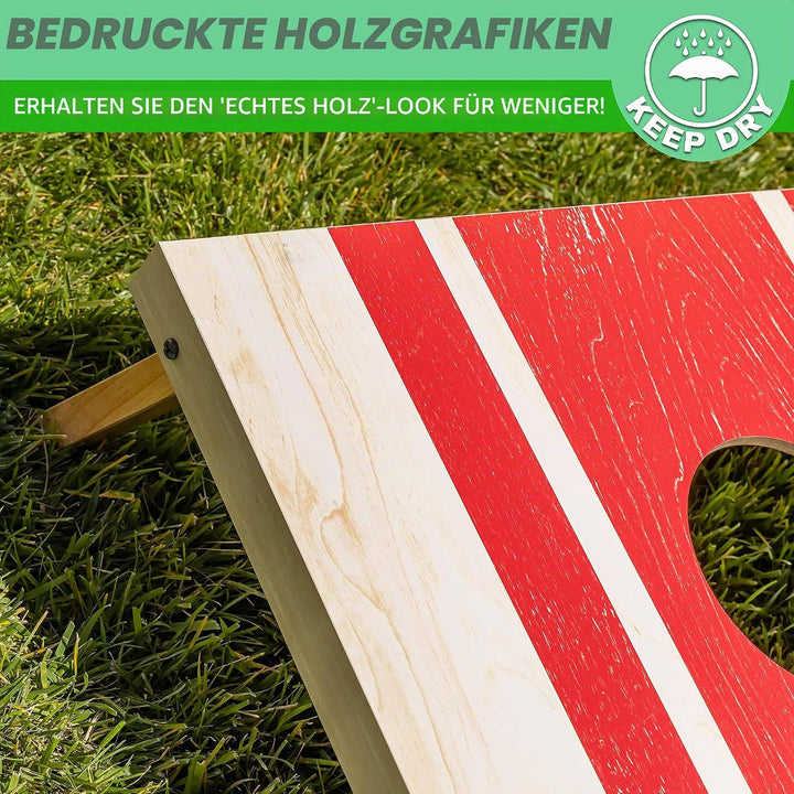 GoSports Classic Cornhole Set - Enthält 8 Sitzsäcke, Reisetasche und Spielregeln (Stilwahl), 1,2 x 6