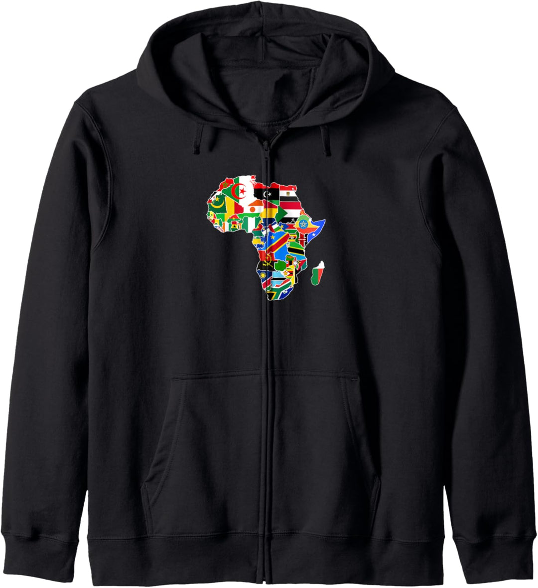 Afrika Karte afrikanische Kultur Kunst Mutterland Geschenk Kapuzenjacke