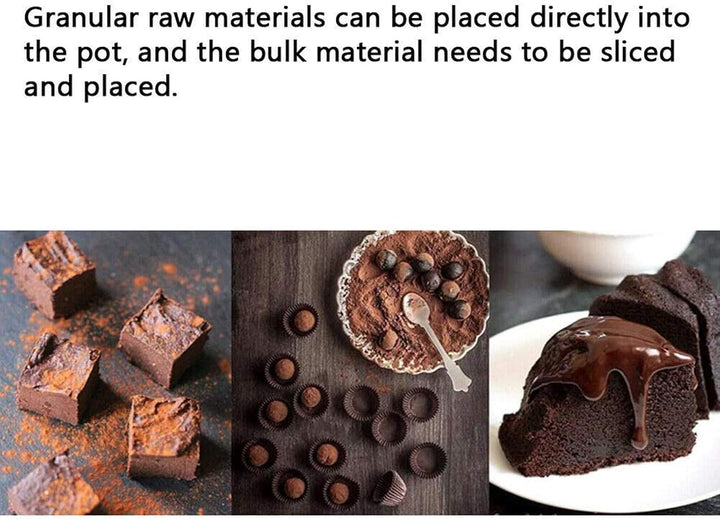 Elektrischer Wasserbad, für Schokolade, Wasserbad, Edelstahl, Kapazität 6 l, 2 Tanks, für den gewerb