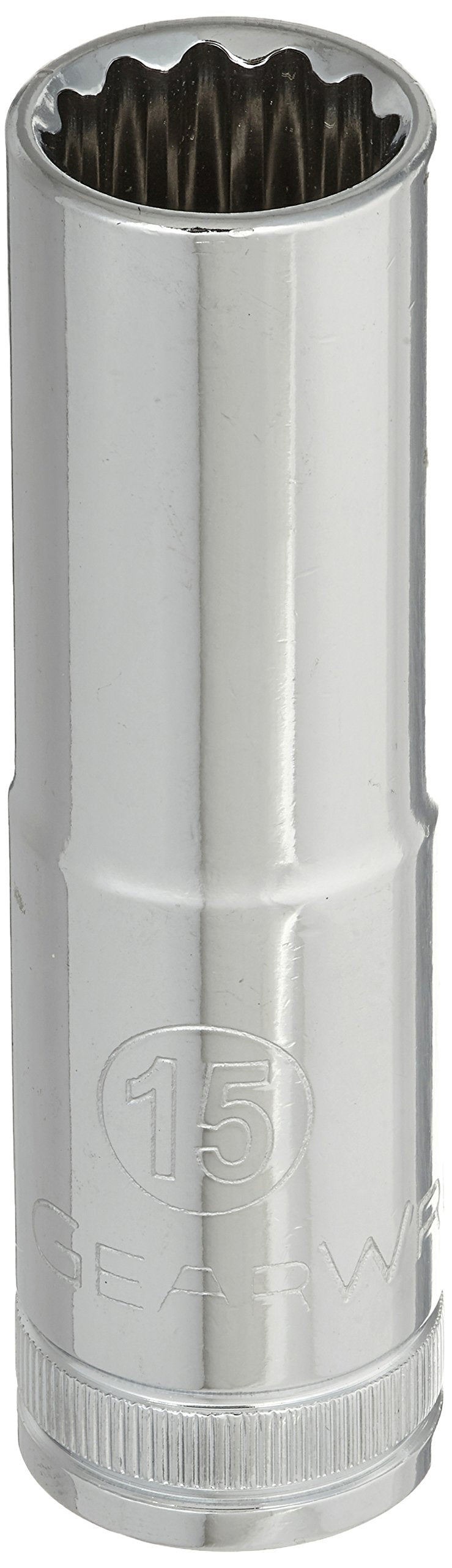 GEARWRENCH 80786 Steckschlüsseleinsatz, 12-kant, tief, metrisch, 15 mm