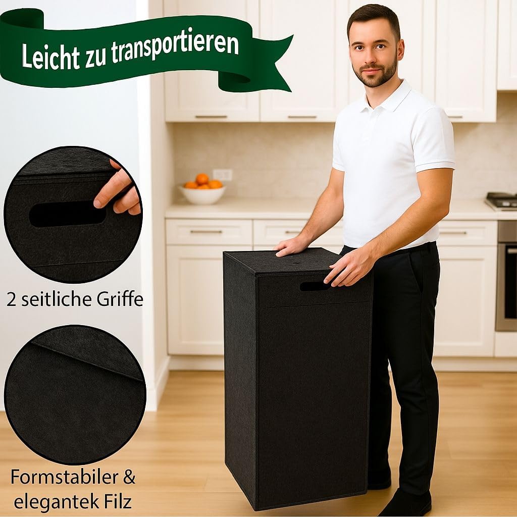 SILUK Pfandflaschen Aufbewahrung 110L – Stabiler - Pfandflaschen Aufbewahrung, Flaschensammler mit D