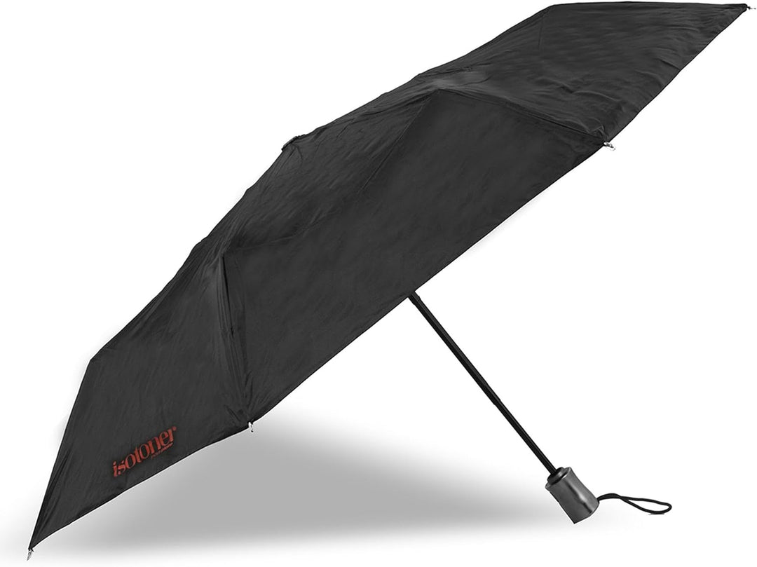Isotoner Regenschirm Damen X-tra, stabil, automatisches Öffnen und Schliessen, Schwarz, one size, Sc