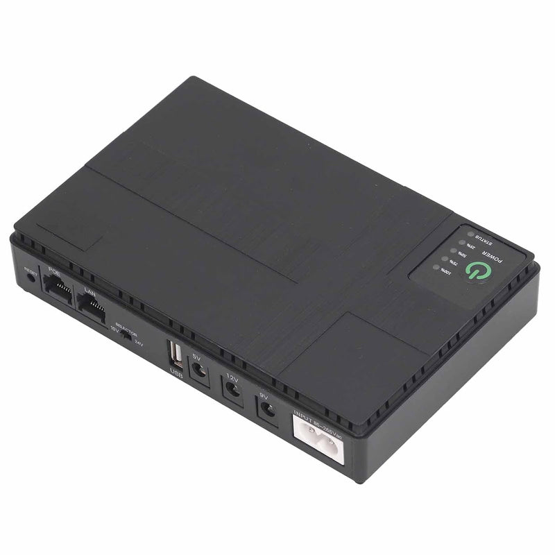 10400 MAh 18 Wh USV, 5 V 9 V 12 V DC 5 V 2 A USB Dual-Eingangsoptionen Mini-USV-Batterie-Backup, Unt