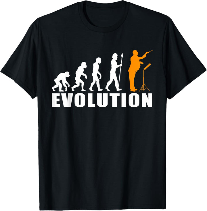 Herren Die Evolution des Dirigenten - Music Orchestra T-Shirt