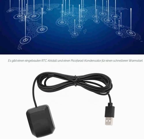 VK-162 G-Mouse USB-GPS-Dongle, 72-Kanal-Navigationsmodul mit Hochpräzisem TCXO, RTC-Kristall für Ear