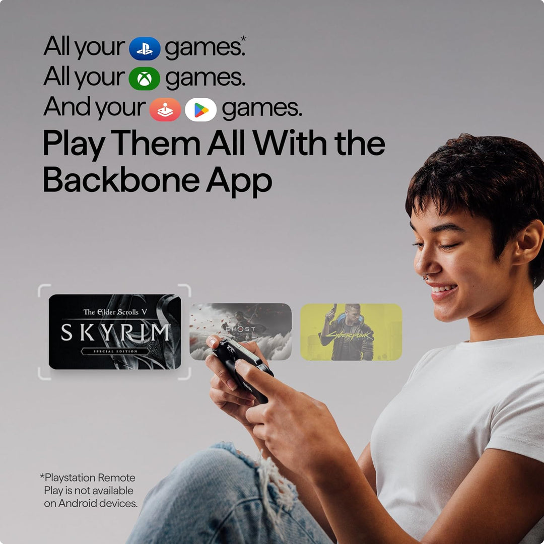 BACKBONE One Mobiler Gaming-Controller für das Android &amp; iPhone 15/16 Series (USB-C) - 2nd Gen - Ver