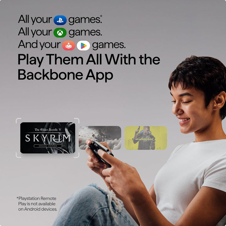 BACKBONE One Mobiler Gaming-Controller für das Android &amp; iPhone 15/16 Series (USB-C) - 2nd Gen - Ver