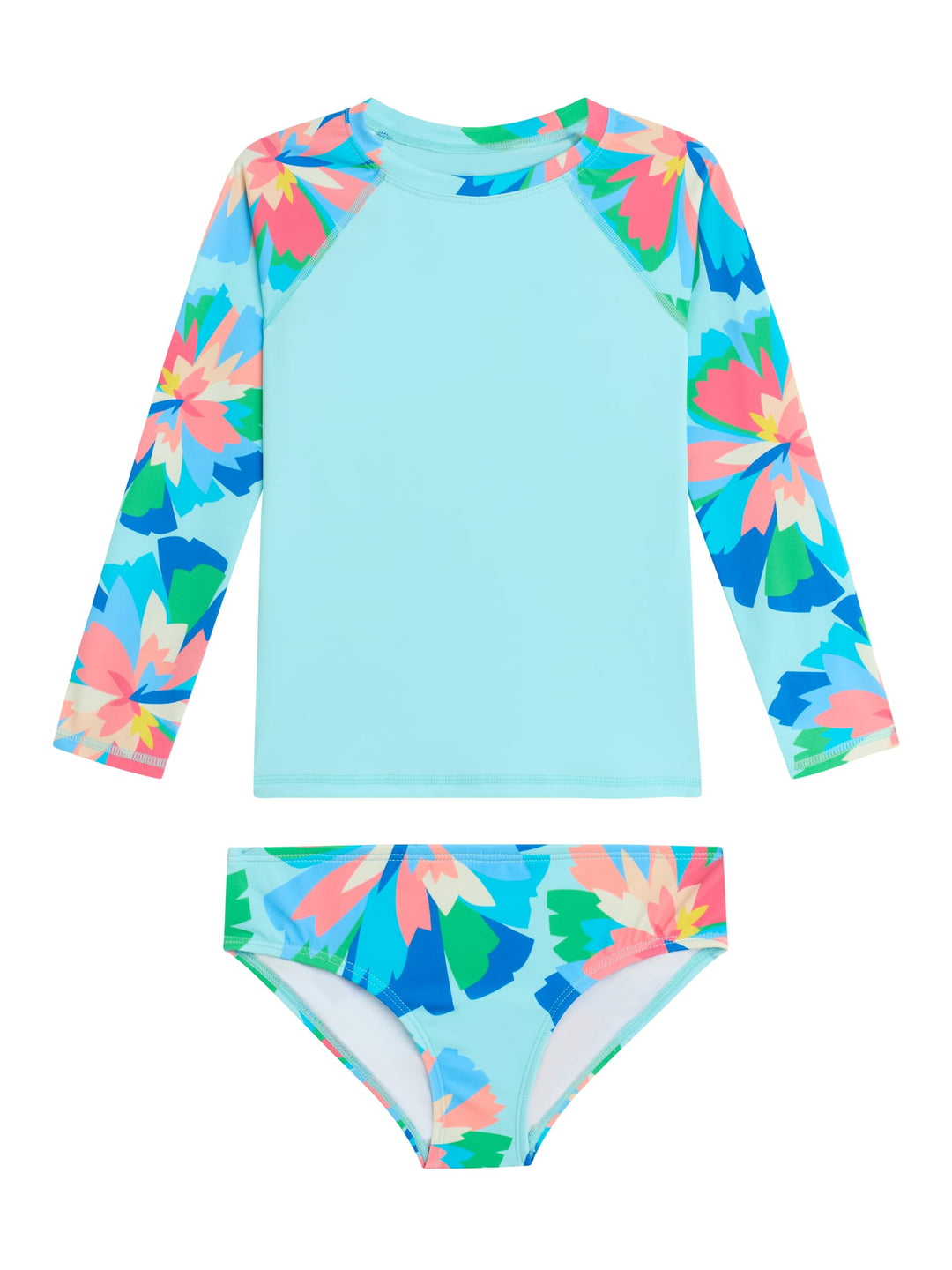 Kanu Surf Mädchen River Long Sleeve Rashguard UPF 50+ Two Piece Swim Set Rash-Guard-Set (2er Pack) 2