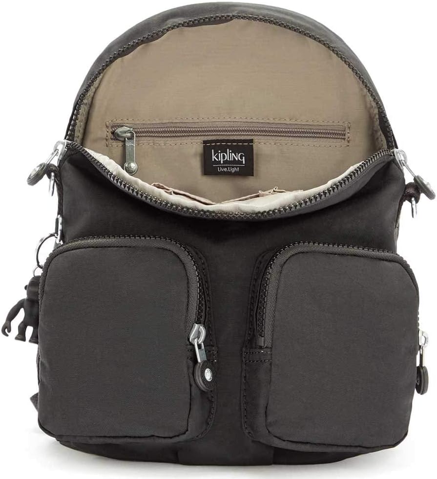 Kipling Damen Firefly Up BACKPACKS, Black Noir, 14x22x31 cm EU, Black Noir