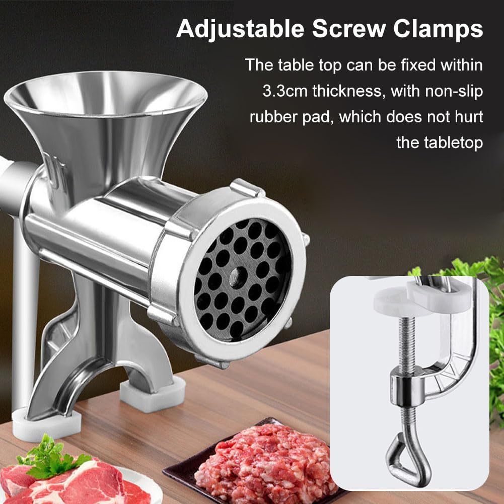 Manueller Fleischwolf, Hand Fleischwolf, Manuelle Fleischmaschine, Hackfleisch Wurstfüller, Manuelle