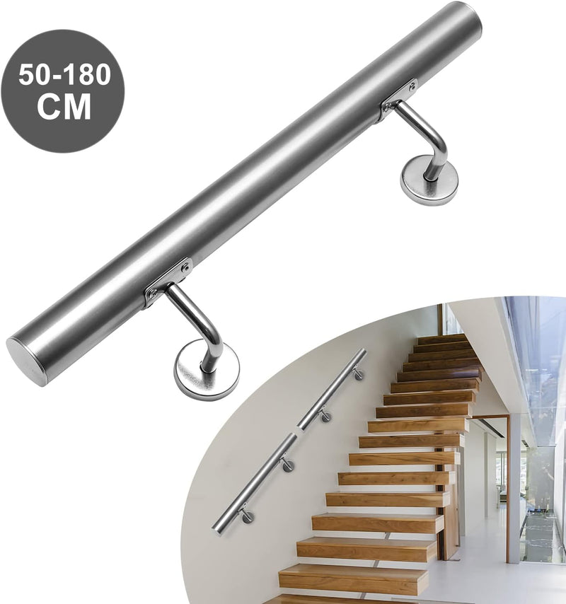 Lospitch Treppengeländer Edelstahl Handlauf Geländer Wandhandlauf Wand Treppe für Innen & Aussen ink