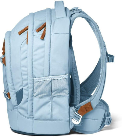 satch Pack Schulrucksack Set 2tlg. mit Schlamperbox Nordic Ice Blue, Nordic Ice Blue