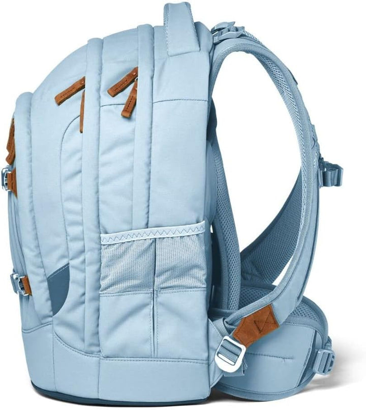 satch Pack Schulrucksack Set 3tlg. mit Sporttasche und Schlamperbox Nordic Ice Blue, Nordic Ice Blue