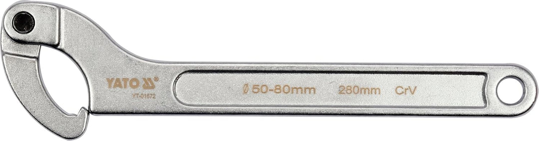 YATO YT-01672 Gelenk-Hakenschlüssel Chrom-Vanadium-Stahl