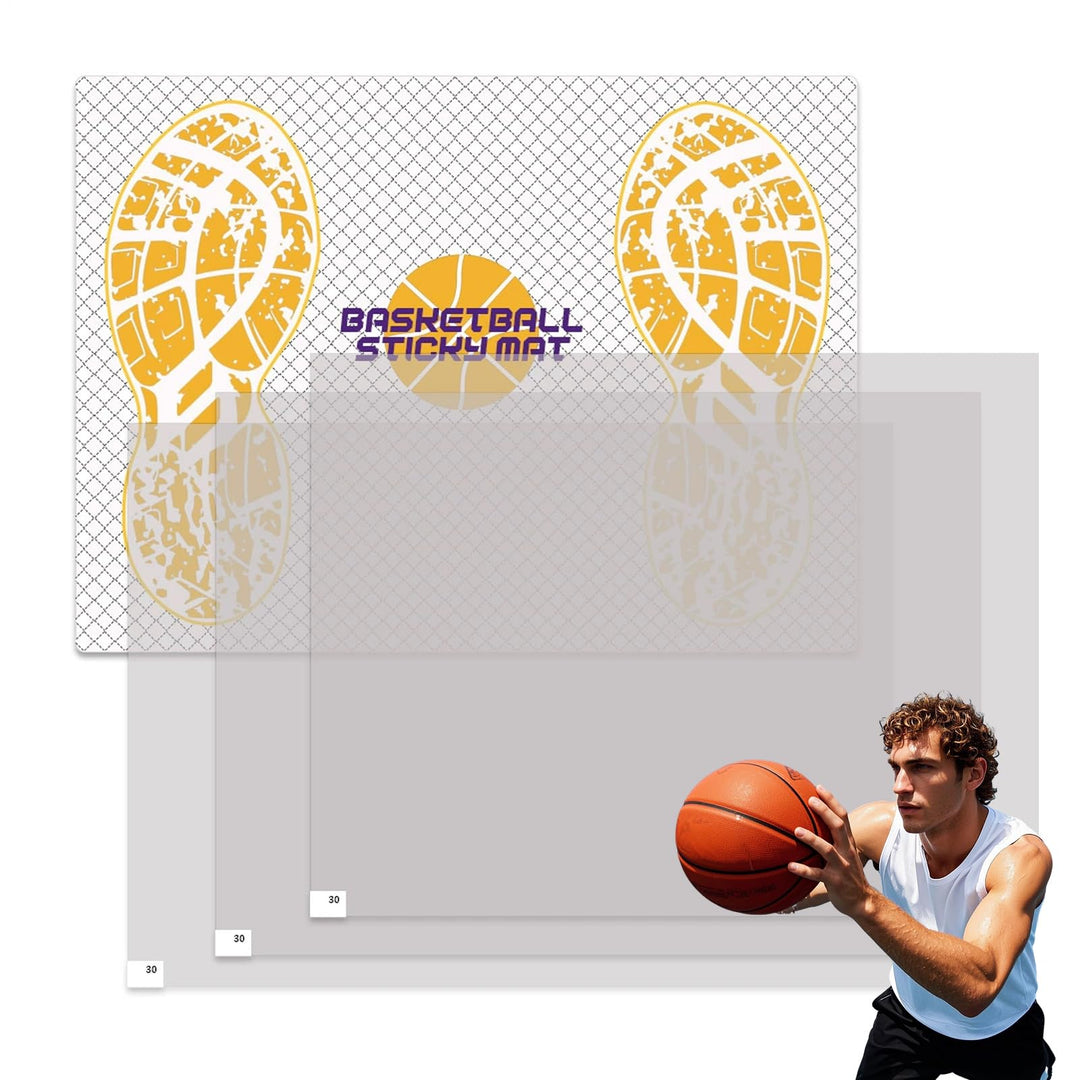 Traktionsmatte, Basketball, 43,2 x 30,5 cm, selbstklebendes Griffpolster für Schuhe, austauschbar, r