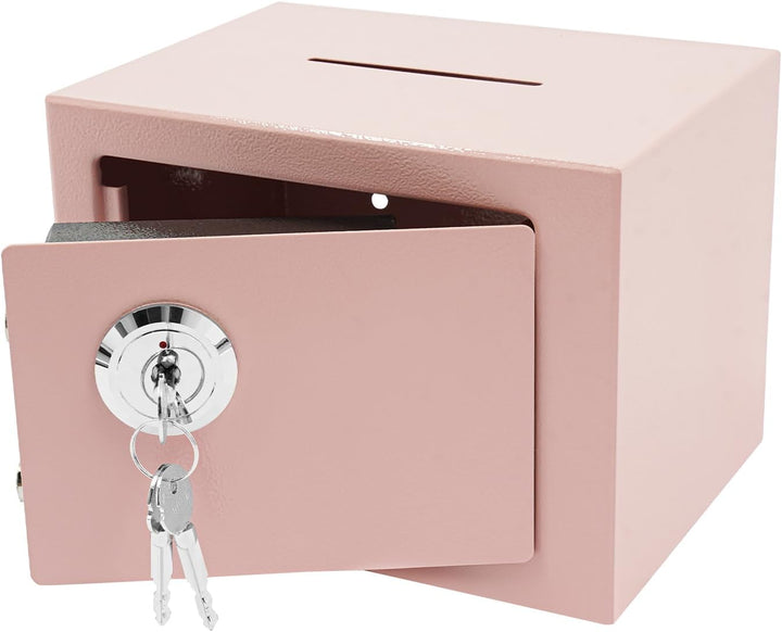 WooDerson Safe Tresor Möbeltresor, Geldtresor für Schränke mit Einwurfschlitz Kleine Tresorbox mit 3