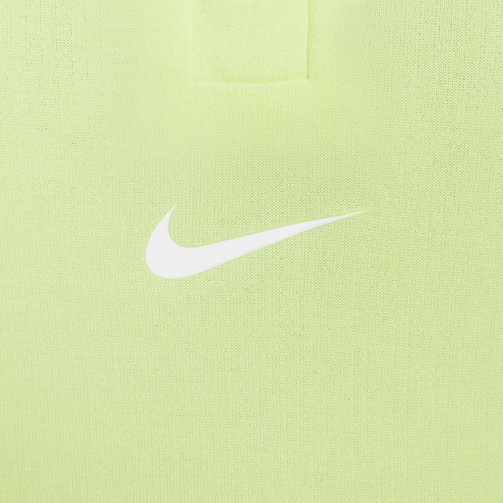 Nike Pro Dri-FIT Longsleeve mit Halbreissverschluss für Mädchen, FN9025 Lt Lemon Twist/White 8-9 Jah