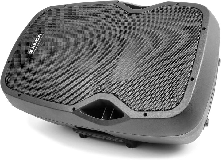Vonyx AP1500PA - Mobile PA Anlage, Partybox Bluetooth mit Akku, 800 Watt Party Lautsprecher mit Mikr