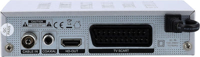 RED OPTICUM AX C100s Digitaler Kabel-Receiver HD - EPG - HDMI - USB - SCART - Coaxial Audio I Receiv