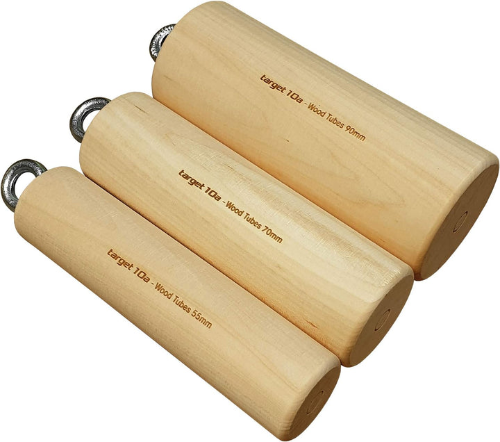 target10a Wood Tubes – Holzzylinder fürs Klettertraining 90mm, 90mm