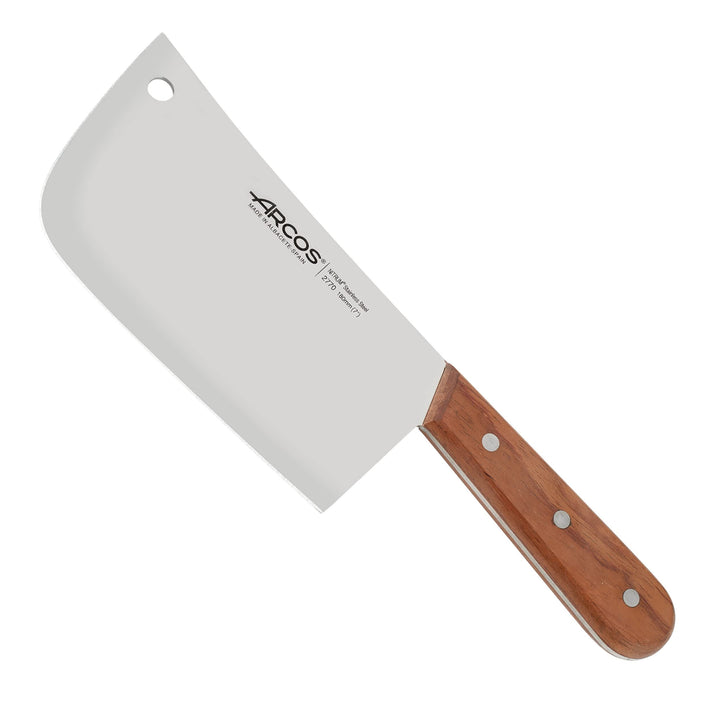 ARCOS Atlantik Küchenbeil aus rostfreiem geschmiedetem Stahl 180mm und Holzgriff, Professionelles Be