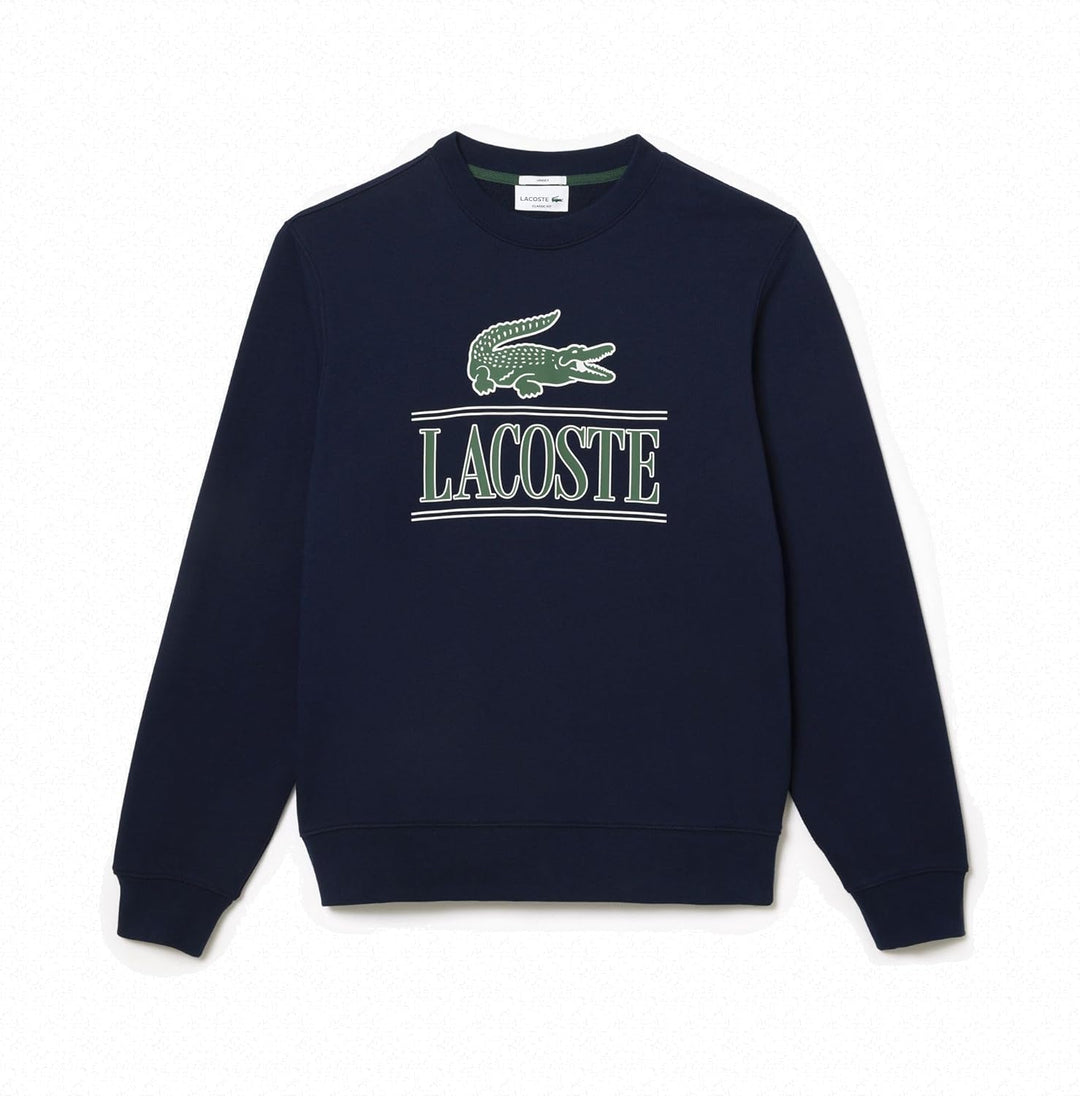 Lacoste Herren Sweatshirt SH1228, Männer Pullover,sportlicher Sweater,Logo S Marineblau, S Marinebla