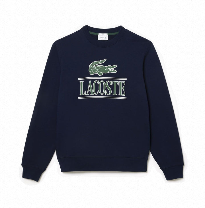 Lacoste Herren Sweatshirt SH1228, Männer Pullover,sportlicher Sweater,Logo S Marineblau, S Marinebla