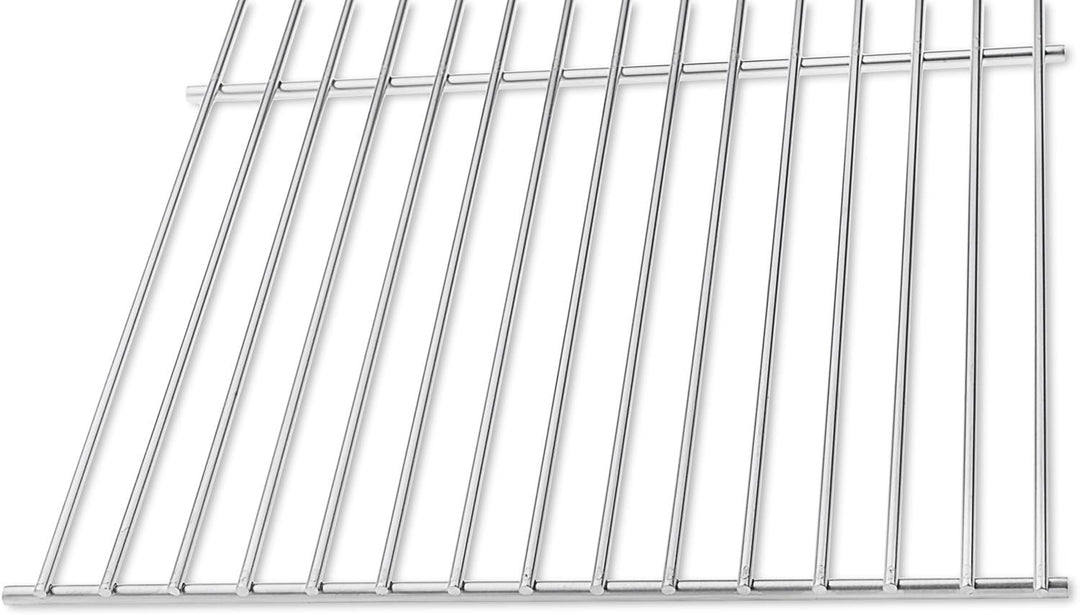 DEOS Edelstahl Grillrost Verstellbar - Robustes Rostfreies Stahl 48x30cm - Anpassbar für Innen- und
