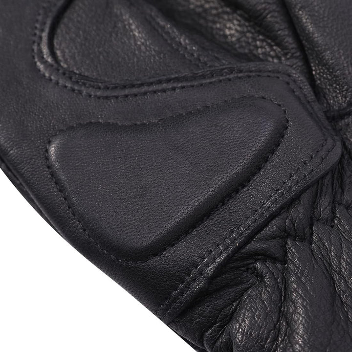 Harssidanzar Herren Winter Motorradhandschuhe,echtes Leder Vollfinger Touchscreen Thermisch gefütter