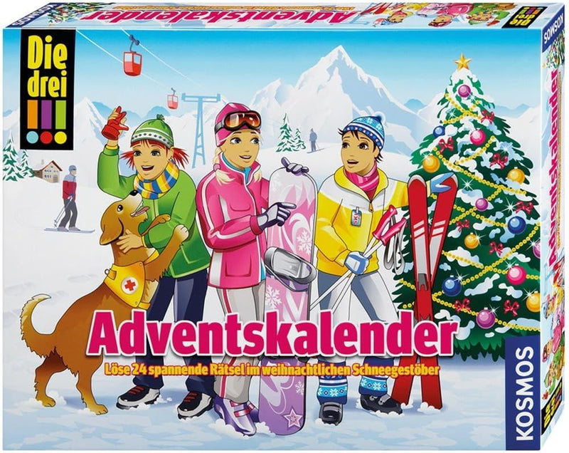 Kosmos Die DREI ??? Kids 631185 - Adventskalender 2016 - Löse 24 spannende Rätsel im weihnachtlichen