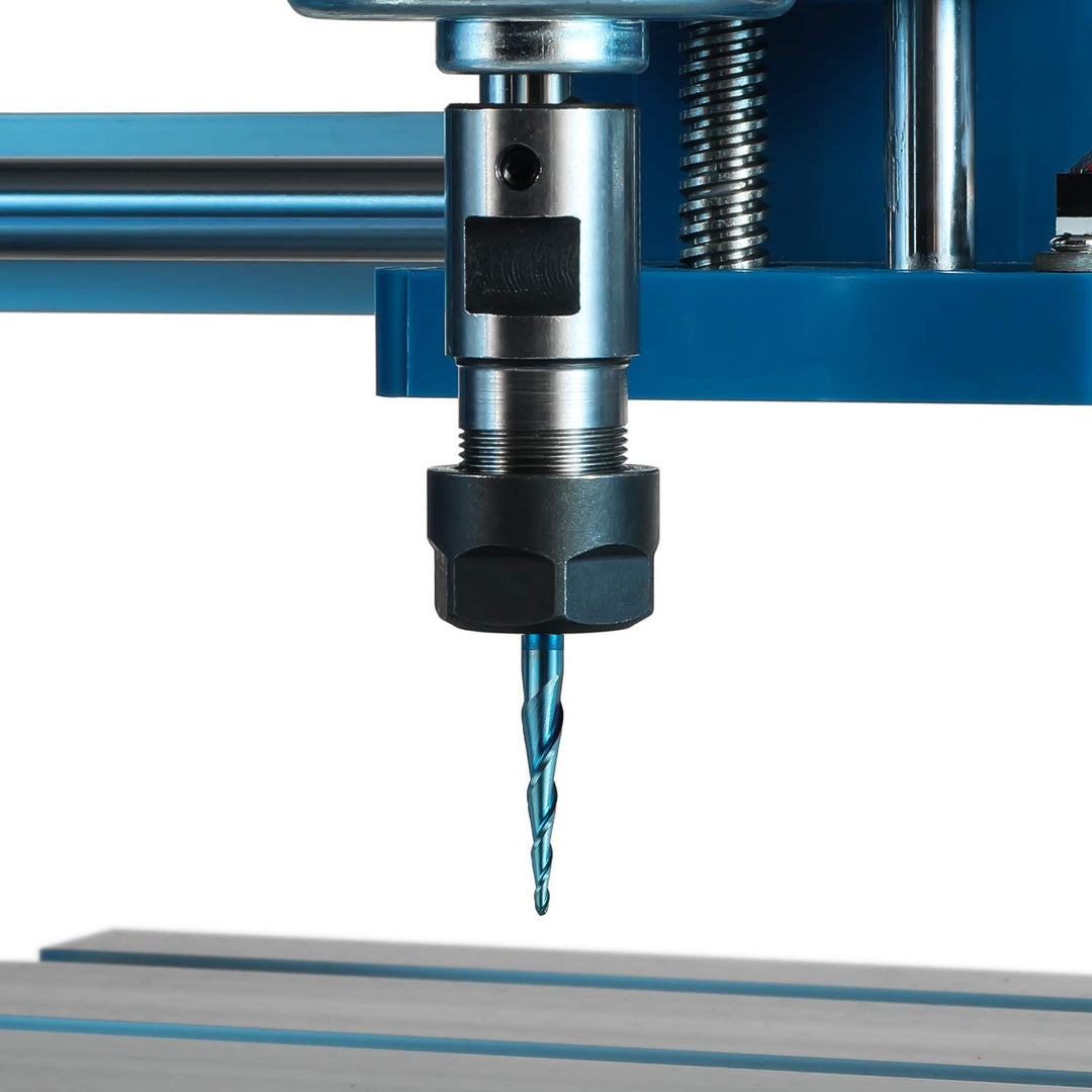 Genmitsu 4 Stück 2-Nuten- Kugelkopffräser mit konischer Spitze, Vollhartmetallfräser mit Nano Blue-B