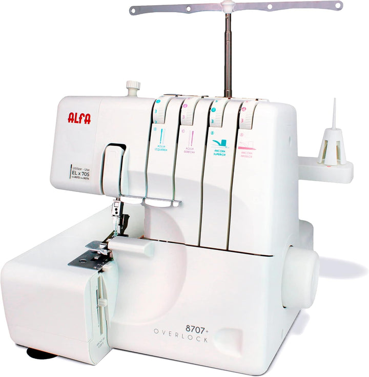 Alfa 8707 Overlock Nähmaschine für den Hausgebrauch Professionell 8707, Professionell 8707