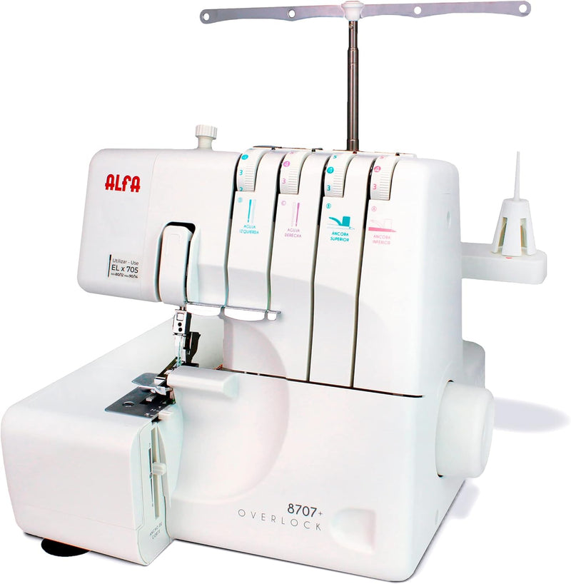 Alfa 8707 Overlock Nähmaschine für den Hausgebrauch Professionell 8707, Professionell 8707