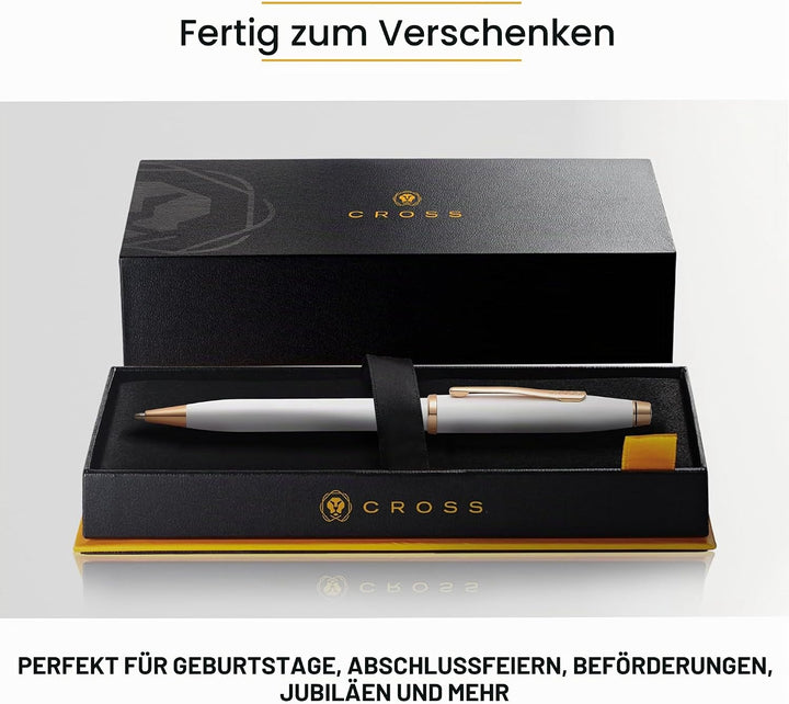 Cross Century II Kugelschreiber (Strichstäke M, Schreibfarbe: schwarz, inkl. Premium Geschenkbox) Pe