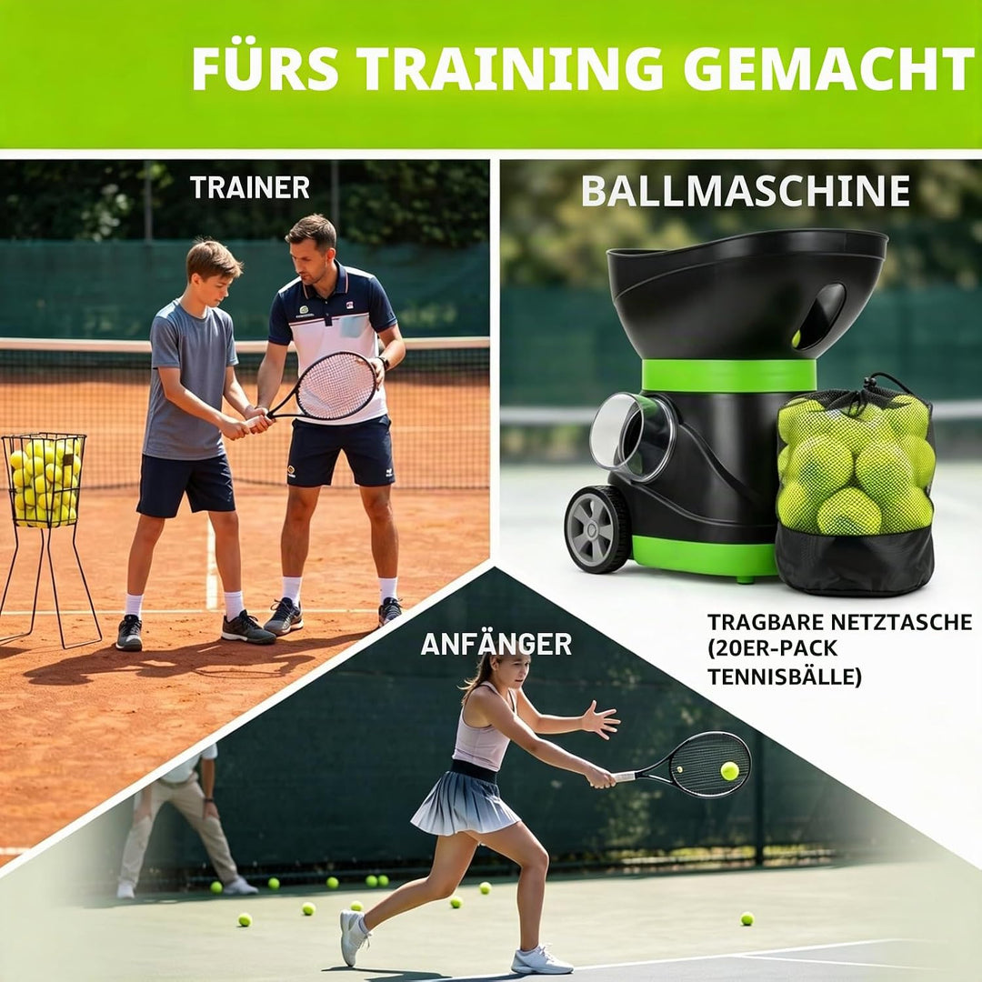 Tebery 20 Stück Tennisbälle mit Mesh-Tragetasche, Tennis Training Übungsbälle Hundespielzeug Spielbä