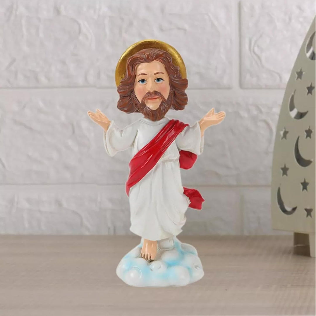 Jesus Wackelkopf, religiöse Statue, Armaturenbrett, Sammlerstück, Wackelkopf, exquisite Dekorationsf