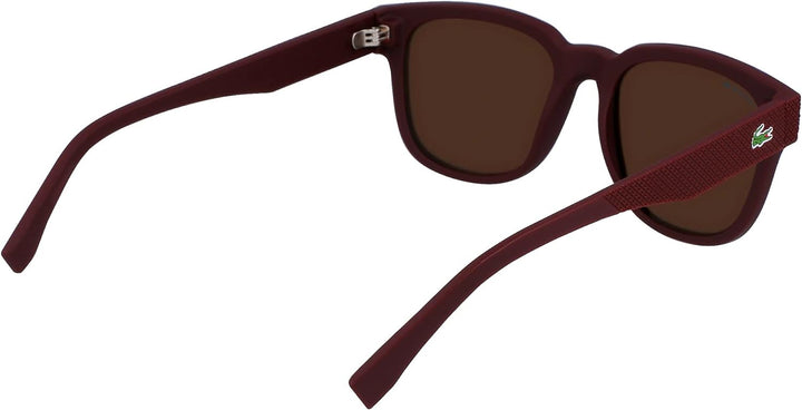 Lacoste Unisex L982S Sunglasses, 600 Matte RED, 53