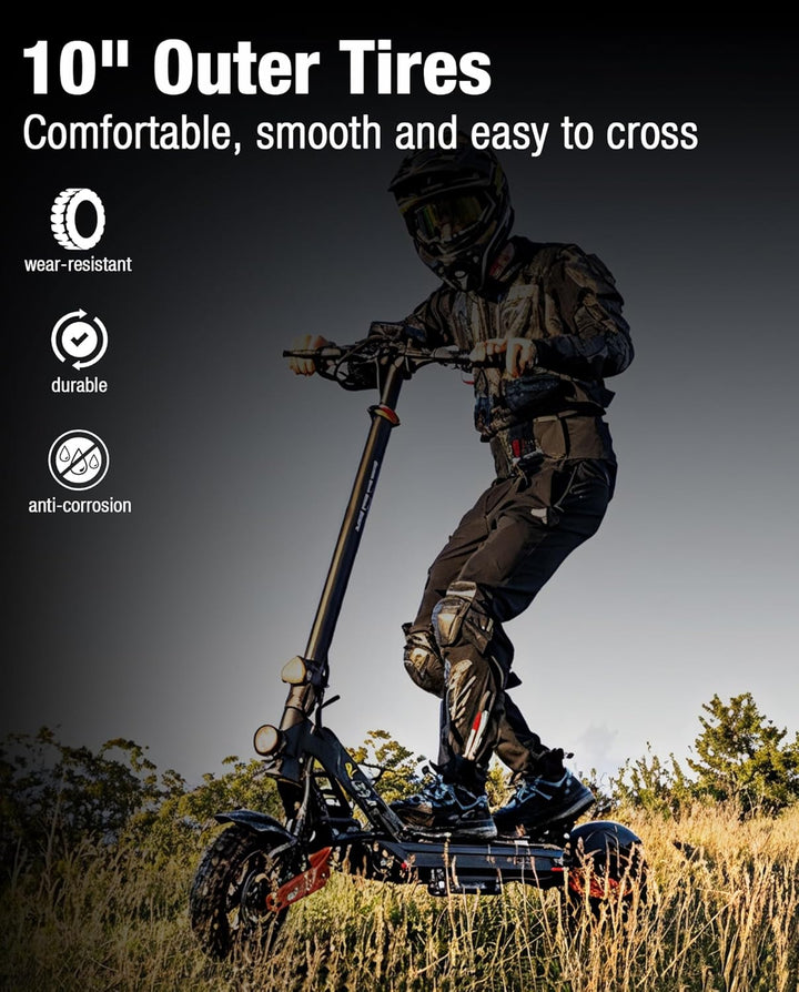 Reifen vorne und hinten, kompatibel mit KuKirin G2 Max G2 Master KickScooter 255 x 80 Vakuum Aussenr