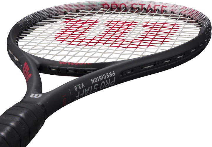 Wilson Pro Staff Precision 100 Tennis Racket 4-1/4" (2) Schwarz / Rot / Weiss, 4-1/4" (2) Schwarz /
