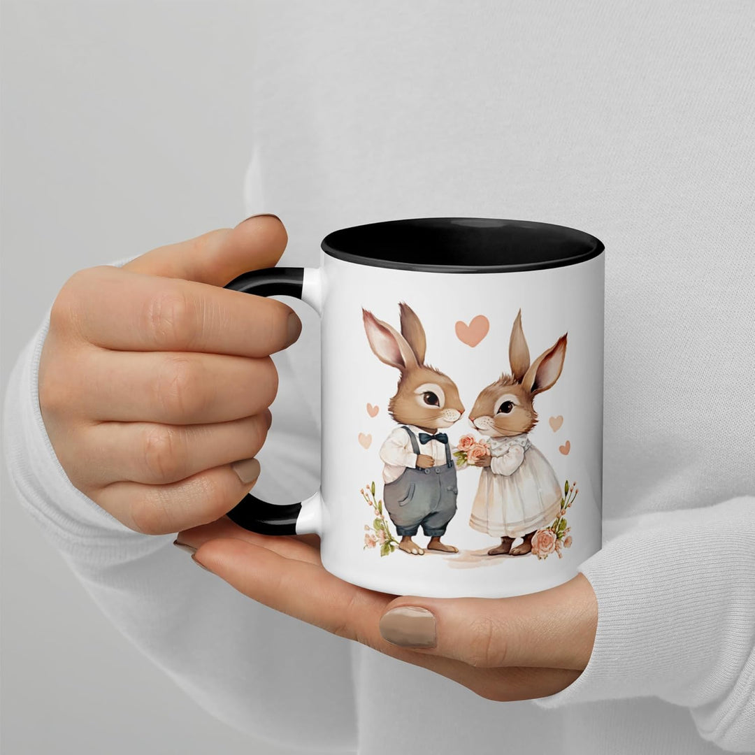 Hasen Tasse Ausgefallene Tierohren Tee Kaffee Romantische Geschenk Blumen Liebe Herz Humor Fantasie