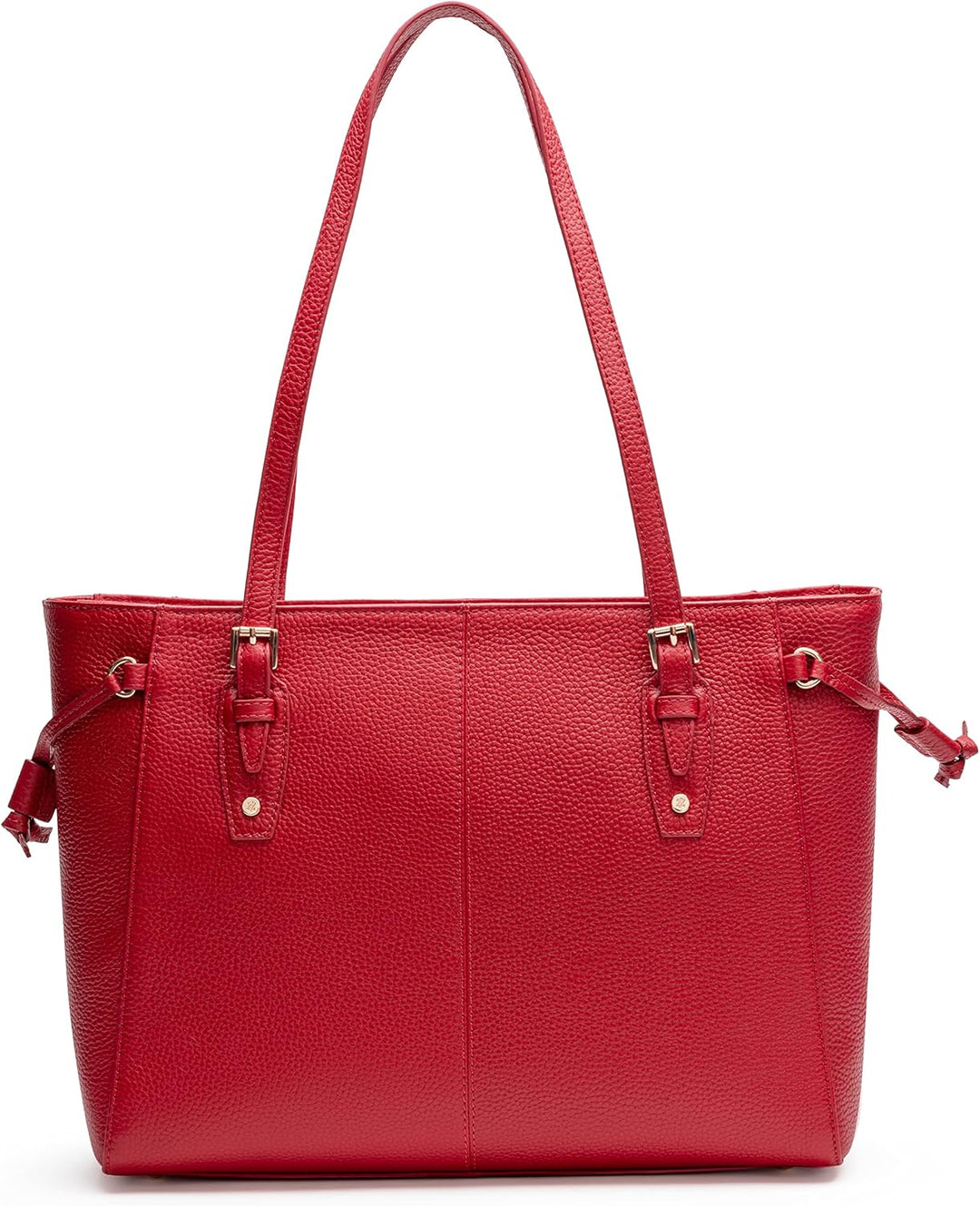 Lazarotti Bologna Leder Shopper Tasche Damen | Tote Bag mit seitlichen Kordelzügen | XL Schultertasc