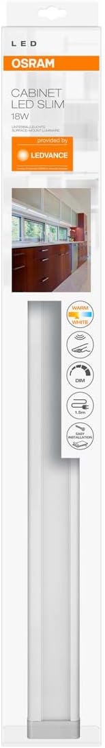 Osram LED Cabinet Slim Unterbau-Leuchte, für innenanwendungen, Warmweiss, integrierter Sweep - Senso