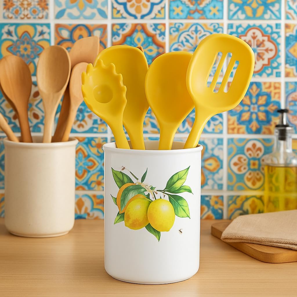 Reston Lloyd Calypso Basics Utensilienhalter, frische Zitronen Utensil Holder Frische Zitronen, Uten
