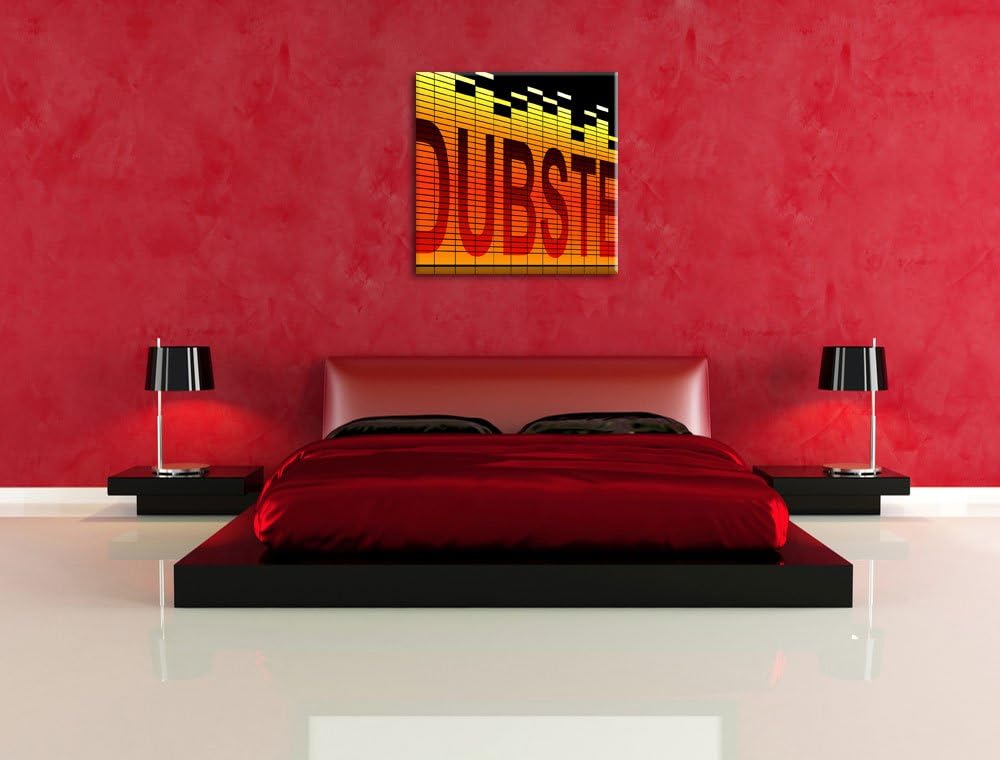 Dubstep Elektro Music, Format: 70x70 auf Leinwand, XXL riesige Bilder fertig gerahmt mit Keilrahmen,