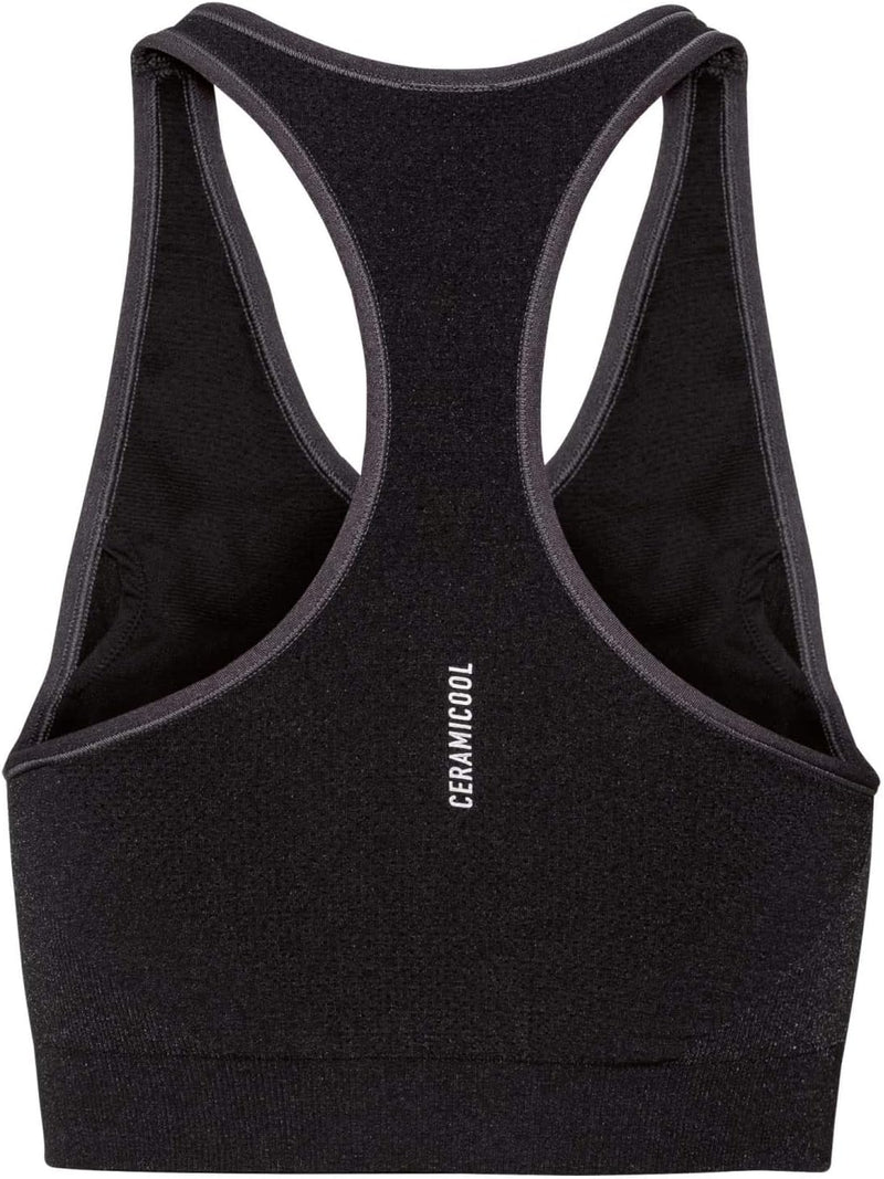 Odlo Damen Sport Bra Seamless Medium Ceramicool Sport-Bra XS Black Melange, XS Black Melange