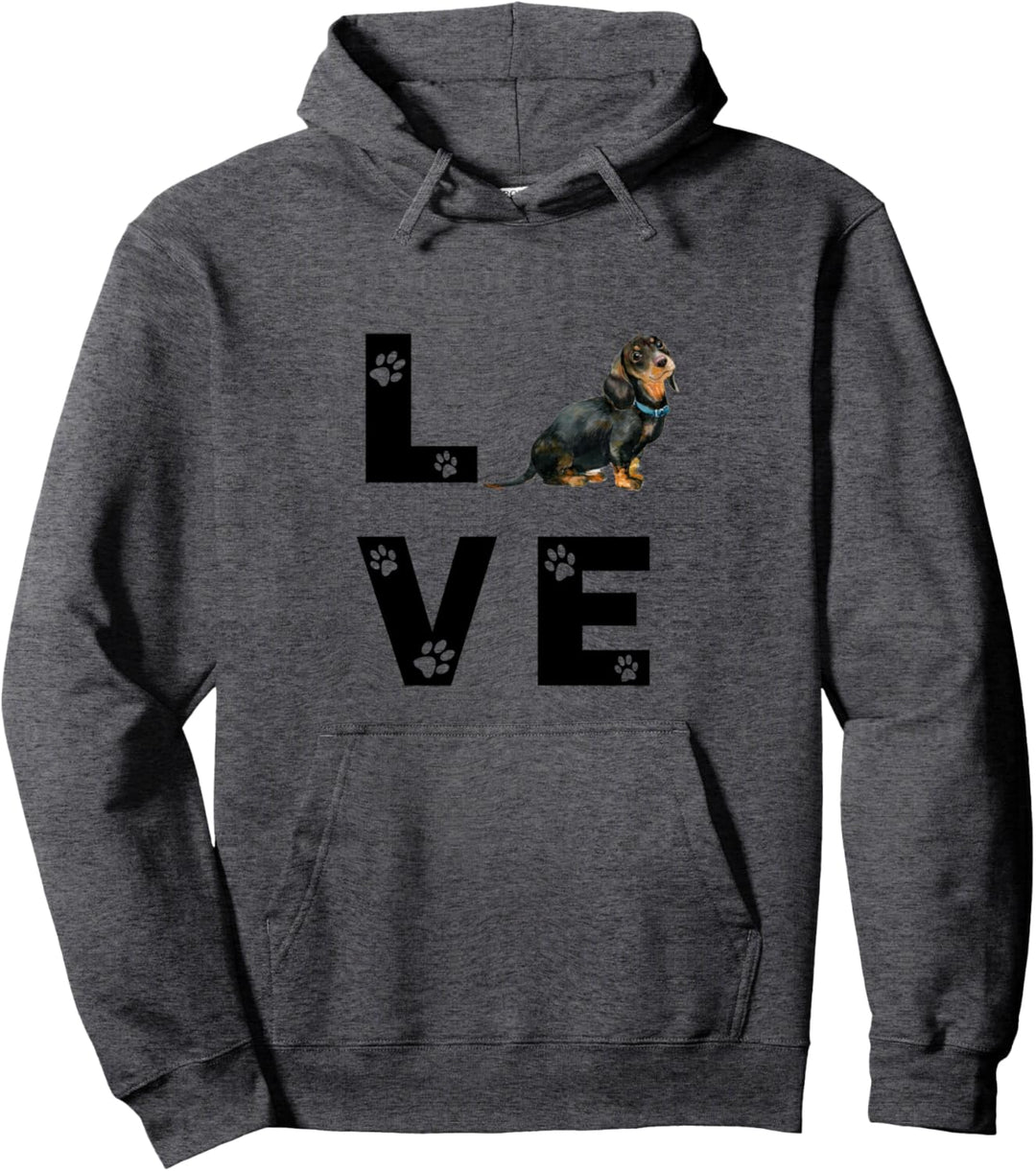 DACKEL Hund Love Hundebesitzer Geschenk Pullover Hoodie