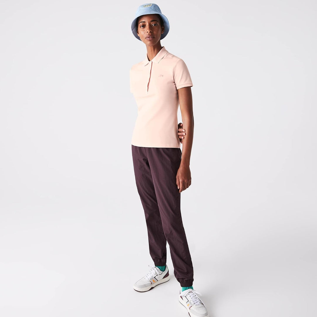Lacoste Damen Polo-Shirt Kurzarm PF5462, Frauen Polo-Hemd,4 Knopf,Slim Fit 42 Nidus, 42 Nidus